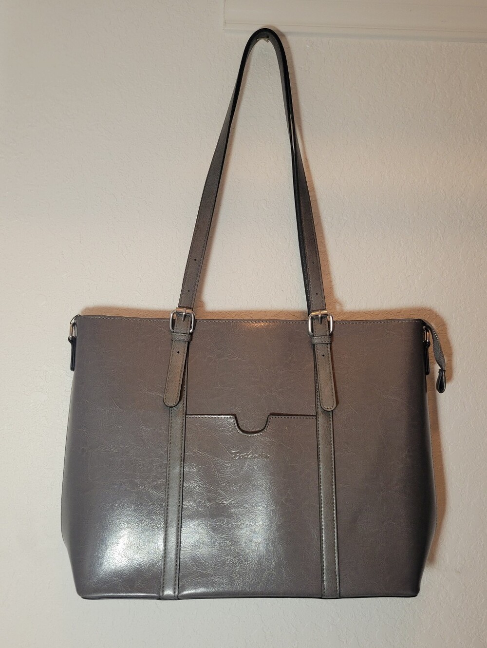 Bostanten Women's Leather Laptop Tote Office Shoulder Handbag Vintage‎ Briefcase